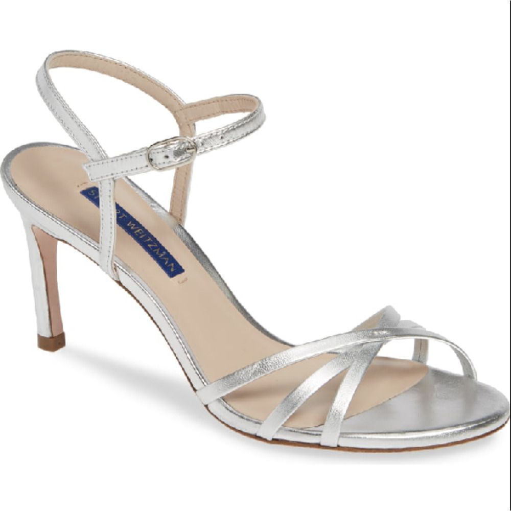 Stuart Weitzman Starla Metallic High-heel Strappy Sandals